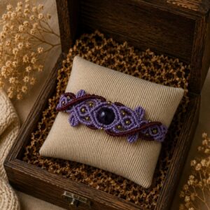 Pulsera Macramé Élfica Amatista
